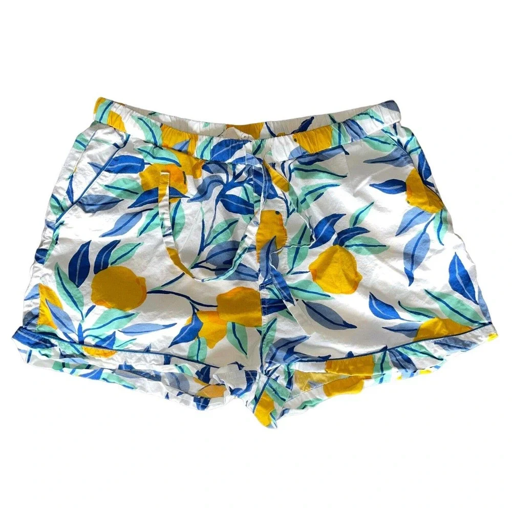 Printfresh Citrus Grove Pajama Set - White and Blue - Picture 4 of 10